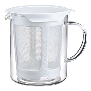 HARIO(ハリオ) だしポット 実用容量 600ml 出汁 手作り ホワイト 日本製 プレゼント ギフト 贈り物 DP-600-W