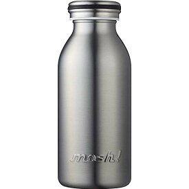 水筒 真空断熱 スクリュー式 マグ ボトル 0.35L シルバー mosh (モッシュ)