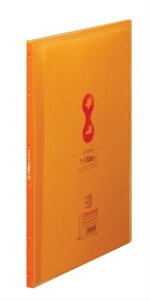 キングジム クリアーファイル サイドイン ヒクタス (透明) A4S 7187T オレンジ