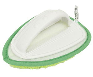 山崎産業(Yamazaki Sangyo) 浴室掃除用ブラシ グリーン 幅13.5×奥行18cm お風呂掃除 床 ブラシ ハンド バスボンくん