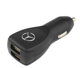 スーパーセール対象商品　USB パワーチャージャー 2.4A 差し込み口2個 充電 シガーソケット ベンツ 12V USB充電器 純正 アクセサリー