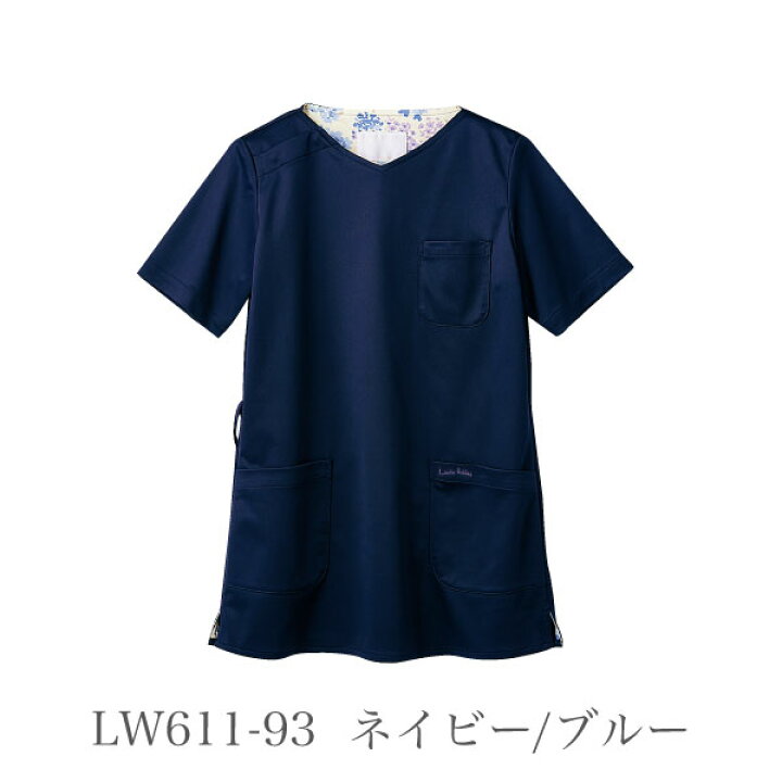 21新入荷 スクラブ 白衣 かわいい ローラ アシュレイ モンブラン メディカル クリニック レディース ウェア 住商 ドクター 看護 医療 病院 医者 制菌 制電 Lw402 Fucoa Cl