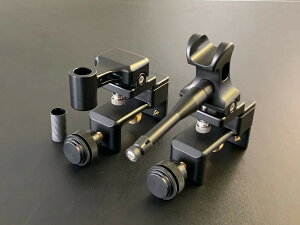 本州送料込み 超長竿巨へら釣り用 アルミ削り出し万力砲台式 黒右利き用 玉置台セット