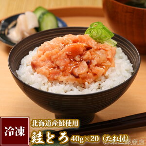 北海道産鮭使用「さけトロ」《40g×20パック(タレ付)》