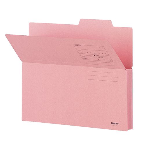 持ち出しフォルダー(カラー) A4 ピンク 1パック(10冊) - ファイル