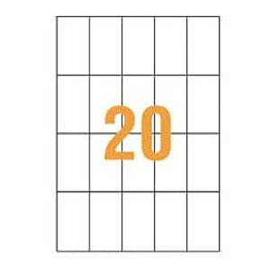 【送料無料】【個人宅届け不可】【法人(会社・企業)様限定】PPCタックラベル B4判 51.4×91mm(20片入) 1箱(100シート)