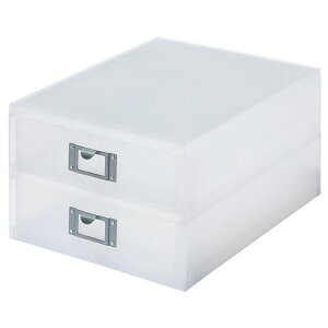 【送料無料】【個人宅届け不可】【法人(会社・企業)様限定】MEDIX A4ファイルユニット 2段 W260×D350×H185mm ホワイト 1個