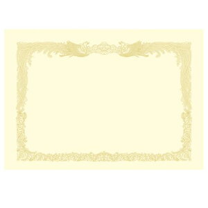 【送料無料】【個人宅届け不可】【法人(会社・企業)様限定】タカ印 OA賞状用紙 厚口 クリーム A3 タテ書用 1パック(10枚)
