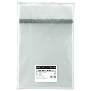 【送料無料】【個人宅届け不可】【法人(会社・企業)様限定】OPP袋 フタ・テープ付 胴糊タイプ A4用 225×310+40mm 1パック(100枚)