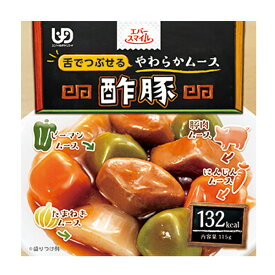 介護食品 おかず 介護食 区分3 舌でつぶせる やわらか食 カップ入り レトルト エバースマイル ムース食 酢豚風ムース ES-M-18 115g 中華 大和製罐 手軽 ムース食 美味しい 健康食品 栄養食品 高齢者 介護用品