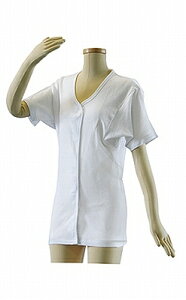 婦人用肌着 テイコブワンタッチ肌着半袖 女性用M/L(綿100% マジックテープ 介護用衣類)UN02W介護用品