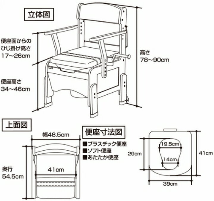 楽天市場】パナソニック 家具調トイレ 座楽アウポット コンパクト 