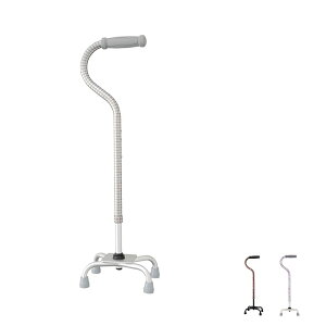 杖 ステッキ おしゃれ テイコブアルミ4点杖 EA4-102(多点杖 つえ ステッキ アルミ製 軽量) 介護用品