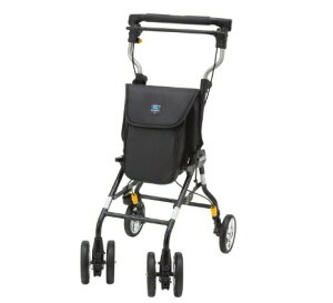 (代引き不可) ライトステップタイニーW・HOMME(オム)ブラック TNYWH-BK ウィズワン (軽量 男性用 シルバーカー 手押し車 老人 買い物カート) 介護用品