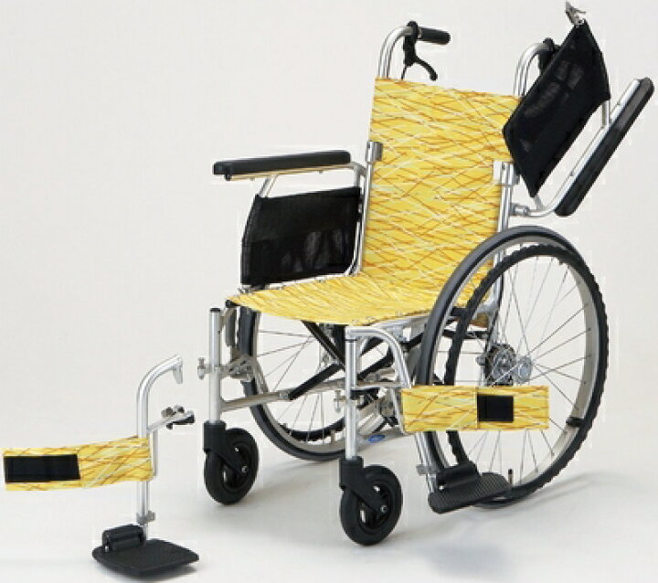 楽天市場】（代引き不可）日進医療器 アルミ自走式車いす軽8W NA-L8W  