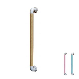 ダイヤタッチバーI型　BI-600　長さ60cm×φ3.4cm シンエイテクノ (ゴム 手すり 浴室 洗面所 トイレ 玄関 廊下) 介護用品