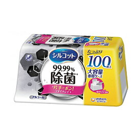 【マラソン限定P2倍】シルコット99.9%除菌ウェットティッシュ 本体 41577 大容量100枚入 ユニ・チャーム (介護 災害対策 備蓄用 感染対策商品) 介護用品