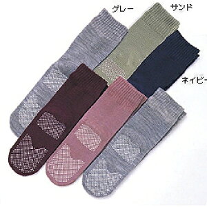 ゴムなしすべり止めソックス紳士(秋冬用) 5555H 神戸生絲 介護用品