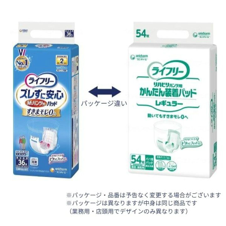 楽天市場】【マラソン限定P2倍】(1ケース) ライフリー 尿とりパッド 2 