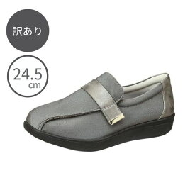 【訳アリ品につき特価】介護シューズ おしゃれ レディース 4E 幅広 面ファスナー ウェルル03　24.5cm グレージュC 婦人用 ムーンスター (介護 靴 レディース シューズ) 介護用品 (代引き不可)