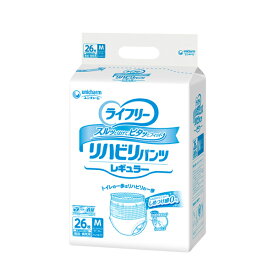 介護用 オムツ 大人用紙おむつ パンツ型 Gライフリー リハビリパンツ レギュラー（男女共用）M　50358　26枚 ユニ・チャーム 介護用品