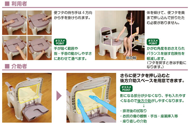 楽天市場】【パナソニック】ポータブルトイレ 介護用 介護用トイレ  
