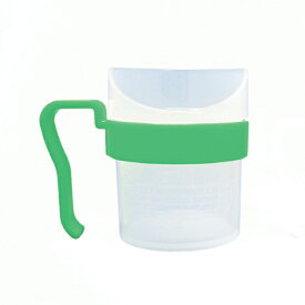 介護 食器 飲食補助 自助食器 コップ 目盛付 自助具 レボ Uコップ グリーン 大 ファイン 介護用品