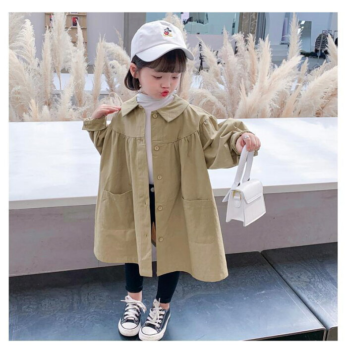 楽天市場】トレンチコート 子供 スプリングコート キッズ 女の子 女児  