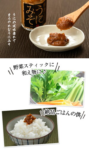 東シナ海の天然うに使用甑島〈こしきしま〉のうにみそ【送料無料】天然うに雲丹みそ味噌麦みそ麦味噌甑島