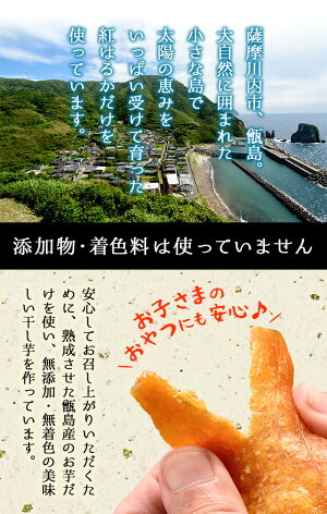 鹿児島県甑島産紅はるか使用干し芋100g×1袋【送料無料】さつまいもサツマイモさつま芋からいも唐芋ほしいもおやつ国産鹿児島産【メール便配送】