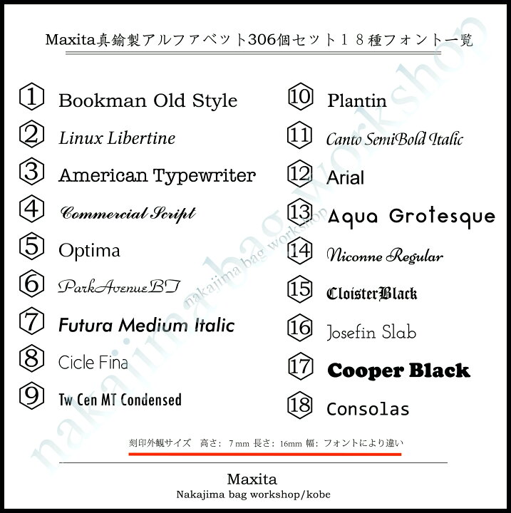 楽天市場】刻印 刻印セット レザークラフト アルファベット 数字 活字 