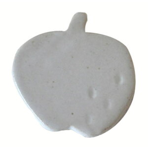 箸置き 白マット りんご 国産 美濃焼 食洗機対応 箸 多治見 絵器彩陶