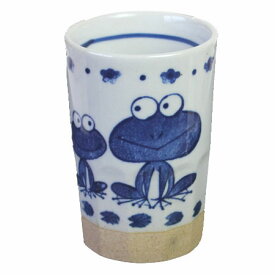 フリーカップ かえる 300cc食器 食洗機対応 レンジ対応カエルの表情がなんともいえない酎ハイ用のコップ*