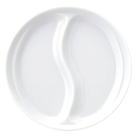 お皿 仕切小皿 ホワイト 10.2cm 2個組 日本製 業務用 食器 食洗機対応 レンジ対応