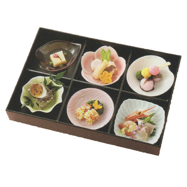 楽天市場】松花堂 弁当 六つ仕切り 花セット(食材は含まれません)弁当 