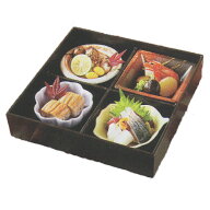 松花堂 弁当 四つ仕切り 月セット(食材は含まれません)弁当箱 オードブル 和食器 おせち 小鉢 小皿 国産 …