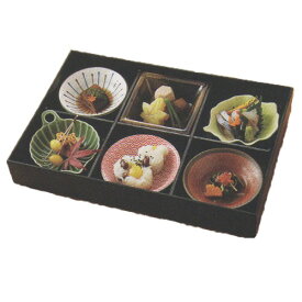 松花堂 弁当 六つ仕切り 月セット(食材は含まれません)弁当箱 オードブル 和食器 おせち 小鉢 小皿 国産 食器