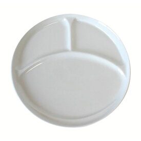 ランチプレート 3パーツ 中 白 22.0cm 国産 美濃焼食器 業務用 健康 食洗機対応 レンジ対応
