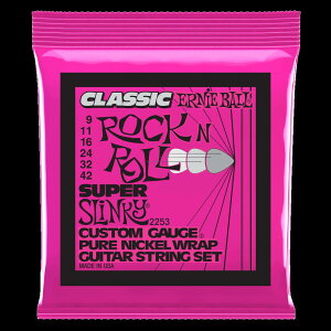 ERNIE BALL / A[j[{[ SUPER SLINKY CLASSIC ROCK N ROLL PURE NICKEL WRAP ELECTRIC GUITAR STRINGS 9-42 GAUGE#2253yGLM^[zy̐wOX tAz