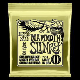 ERNIE BALL / アーニーボール MAMMOTH SLINKY NICKEL WOUND ELECTRIC GUITAR STRINGS WITH WOUND G 12-62 GAUGE#2214【エレキギター弦】【お茶の水駅前店】