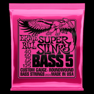 5pERNIE BALL / A[j[{[ SUPER SLINKY NICKEL WOUND 5-STRING ELECTRIC BASS STRINGS 40-125 GAUGE#2824yx[Xzy̐wOX tAz