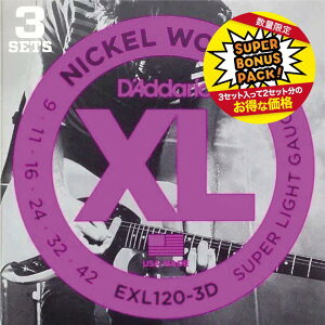 3pbNZbgD'Addario/__I EXL120-3DBPSuper Light 09-42yGLM^[zy̐wOX tAz2025 Winter Bonus Pack