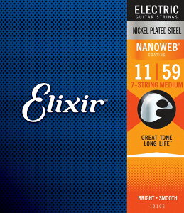 Elixir NANOWEBコーティング 11-59 7-STRING MEDIUM 12106 【お取り寄せ品】お茶の水駅前店