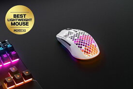 SteelSeries　AEROX 3 WIRELESS 2022（62608J） 白色マット仕上げ（Snow）【送料無料】【ゲーミングマウス・ワイアレスマウス】【お取り寄せ商品】