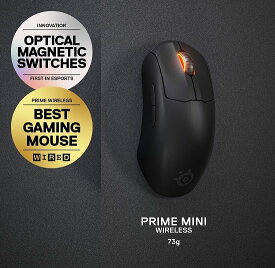 SteelSeries Prime mini WL gaming mouse(RE)【Wireless Proシリーズゲーミングマウス】【ブラックマット仕上げ】【ゲーミングマウス・ワイアレスマウス・無線マウス】【お取り寄せ商品】【送料無料】