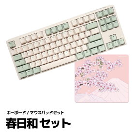 【ゲーミングデバイス春日和セット】Ducky One 3 TKL size 80% keyboard Matchaと X-raypad Aqua Control II Sakura Pink　セット！【入荷次第発送】【送料無料】