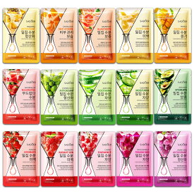 [15枚セット]天然フルーツエッセンス シートマスク 個包装、フェイスパック 大容量【売れ筋タイプ 15枚セット】活性成分配合、ビタミン パック 、鎮静パック、美容液パック、美容マスク、ピタッと密着、肌荒れ パック、デイリーパック【香水2本プレゼント】