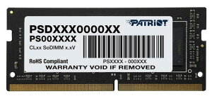 PATRIOT pgIbg m[gp\Rp SODIMM DDR4 3200MHz PC4-25600 32GB CL22 PSD432G32002S