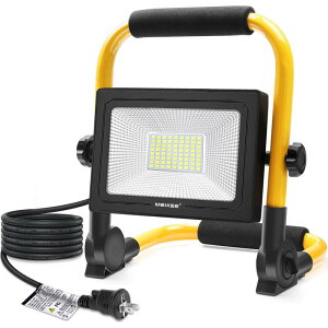 MEIKEE �t���b�h���C�g LED������ ��Ɠ� ���P�x 100V �Ή� IP66 ���O�Ɩ� �����΍� �Ŕ� ���ԏꓔ �H��A�_��A�^����ȂǂɓK�p PSE�F�؍� 3�s���v���O 50000���Ԏg�p���� ���t���ȒP ���{��