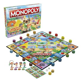 モノポリー あつまれ どうぶつの森 キッズボードゲーム、子供にやさしい家族ゲーム、8才以上 2～4人のプレイヤーで遊ぶ面白いボードゲーム